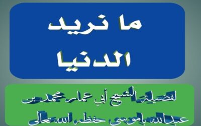 ما نريد الدنيا